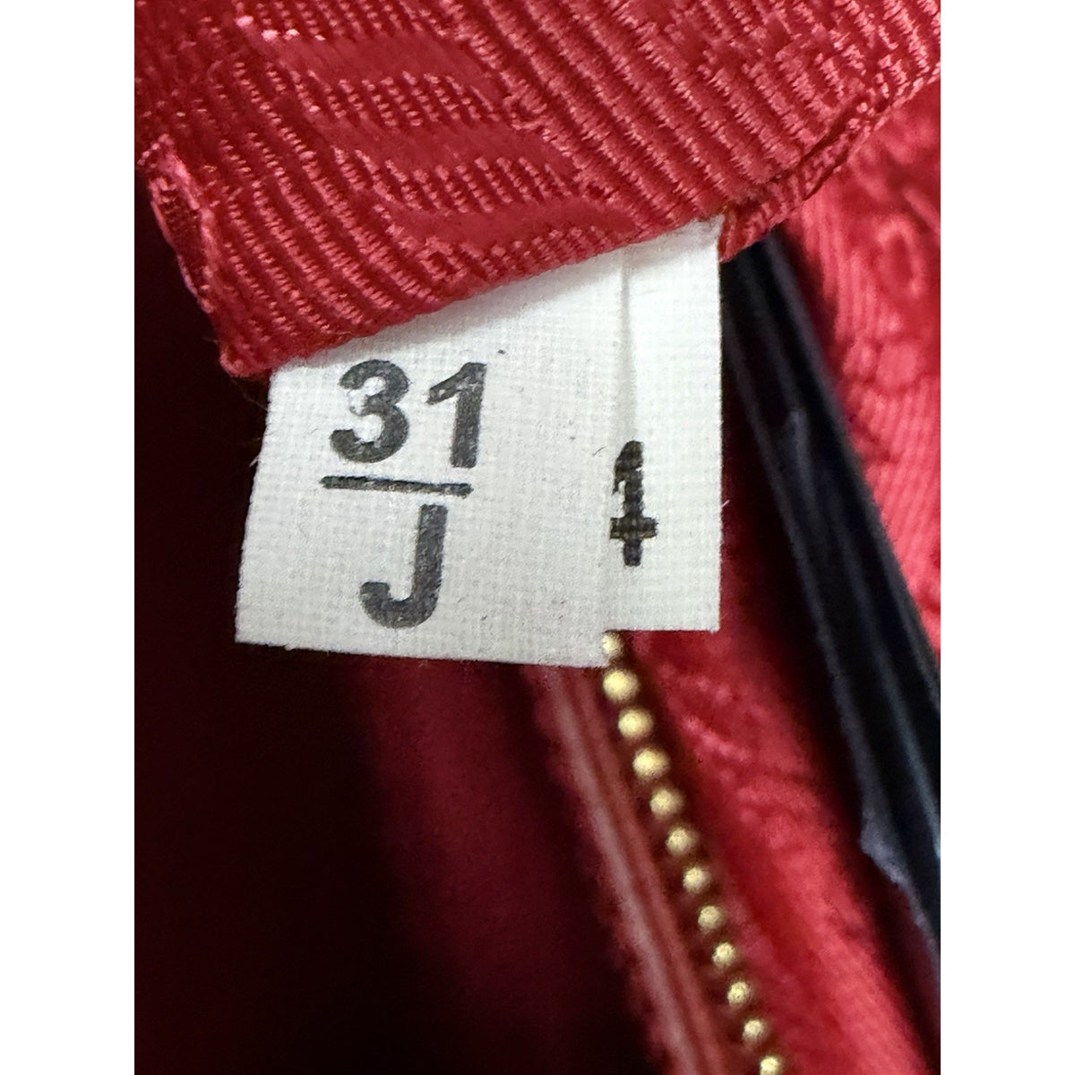 Prada Galleria Medium Top Handle Bag in Red Saffiano Leather Signature Logo S-05
