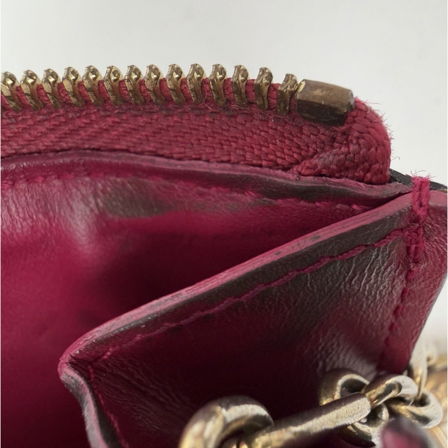 Louis Vuitton Pochette Cles NM Coin Purse in Rose Indien Monogram Vernis 2014