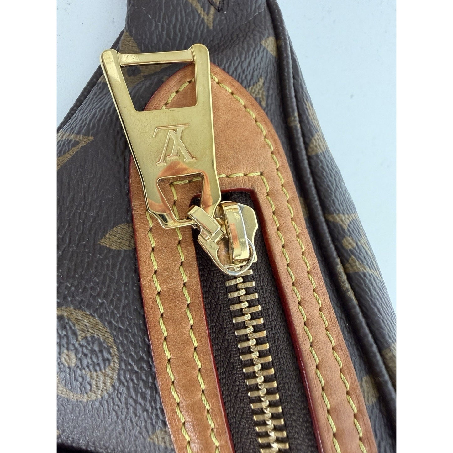 Louis Vuitton High Rise Bumbag in Brown Monogram Coated Canvas NFC D8