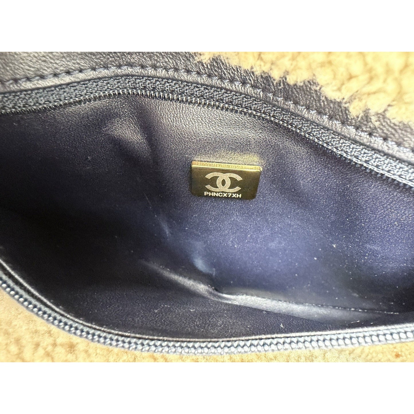 Chanel 19 Flap Bag Medium in Black Shiny Crumpled Calfskin and Shearling NFC
