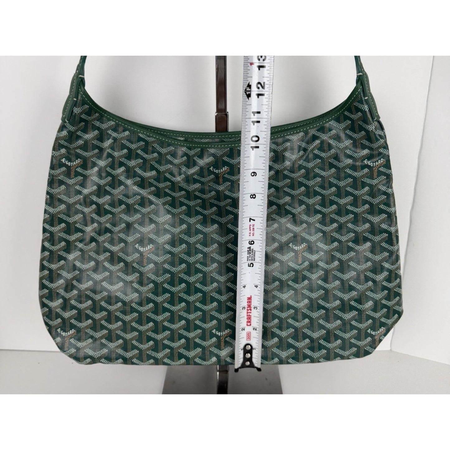 Goyard Boheme Hobo PM Bag in Green Goyardine Coated Canvas B-9