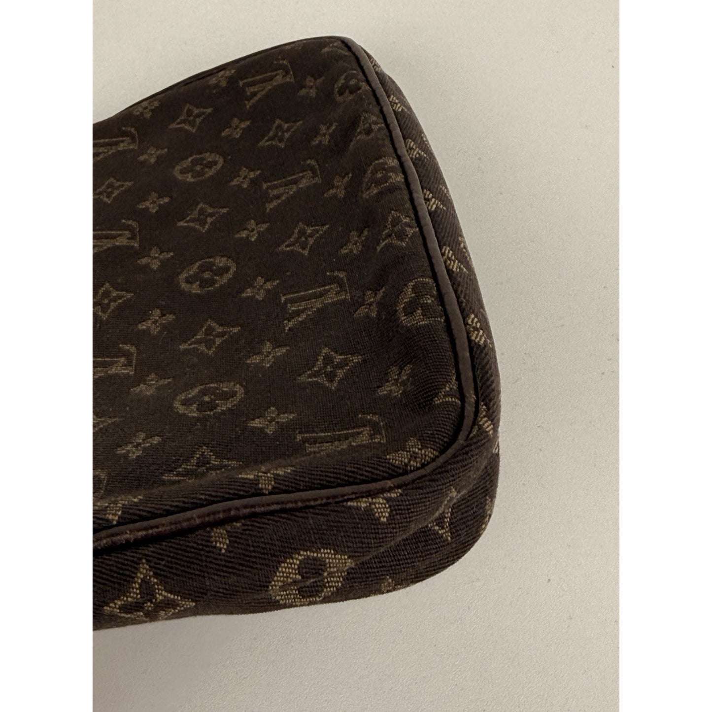 Louis Vuitton Mini Pochette Wristlet Bag in Brown Monogram Canvas 2008 S10