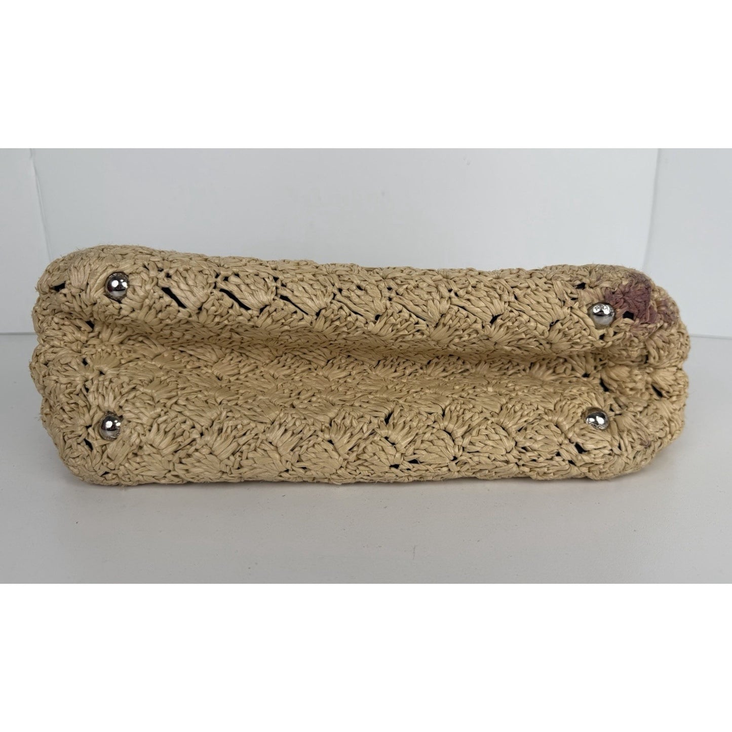 Prada Canapa Tote Bag in Multicolor Crochet Raffia S-12