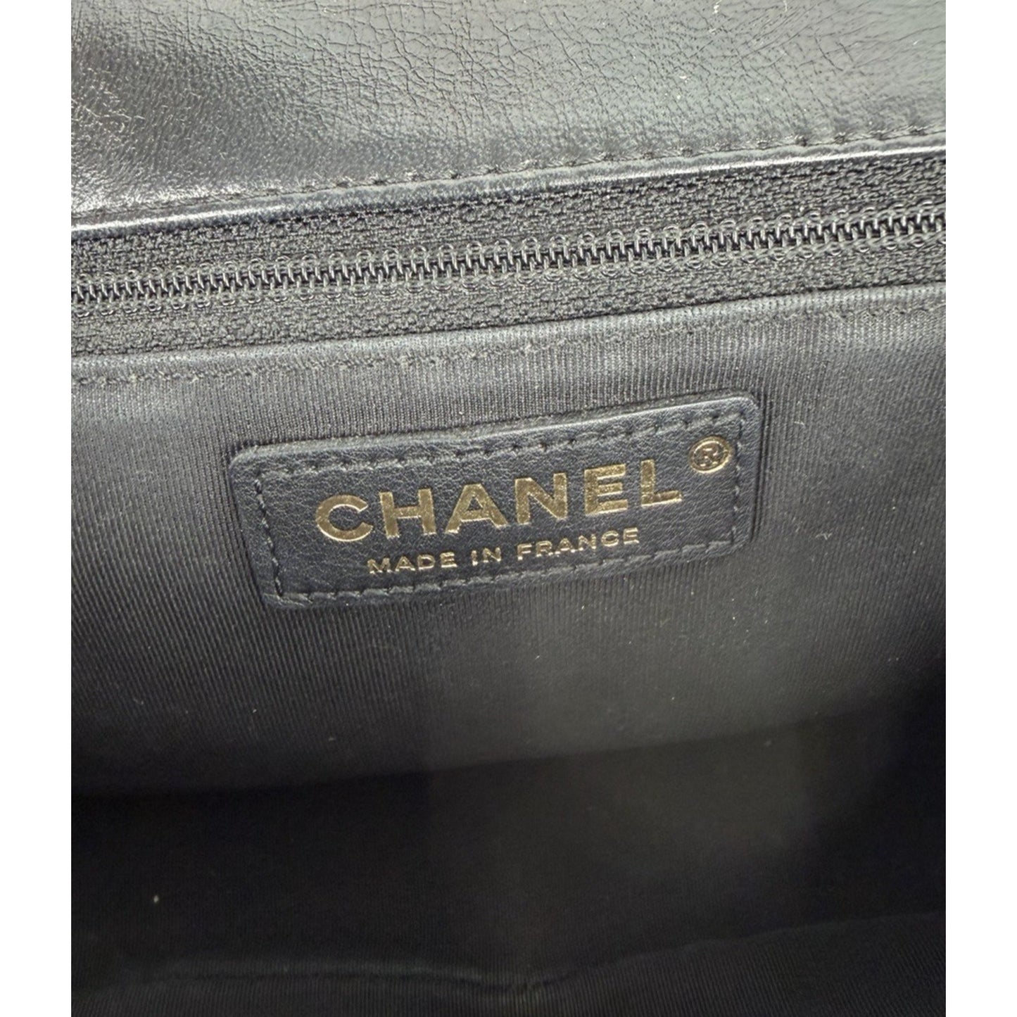 Chanel Braided Saddle Flap Bag in Quilted Black Leather & Gold Hardware 2018 C5