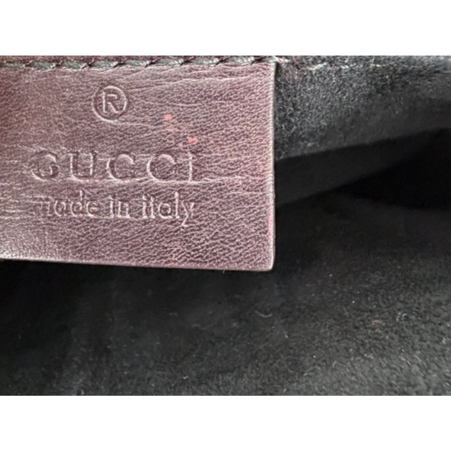 Gucci Soft Stirrup Clutch Bag in Dark Purple Python Leather K-3