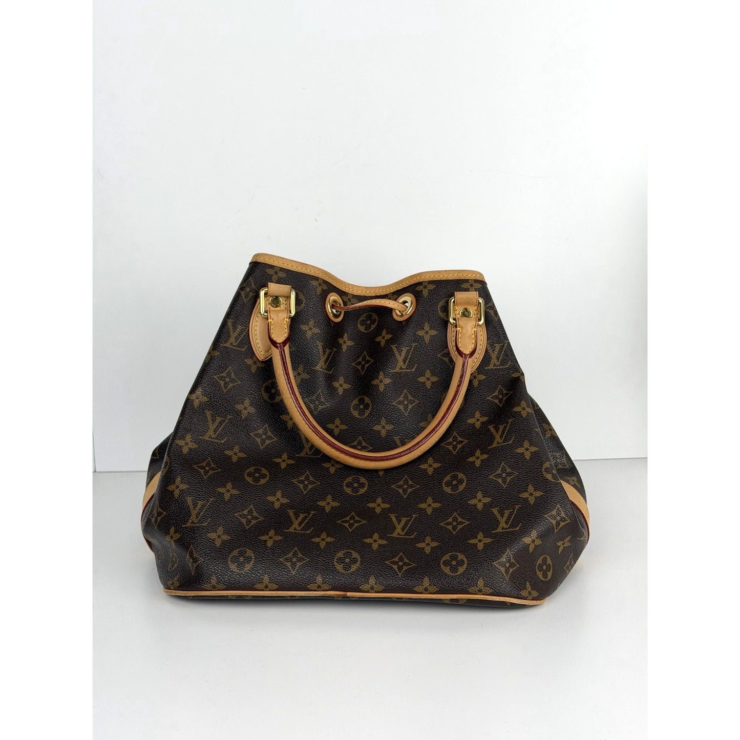 Louis Vuitton Neo MM Bucket Shoulder Bag Brown LV Monogram Coated Canvas 2010 S