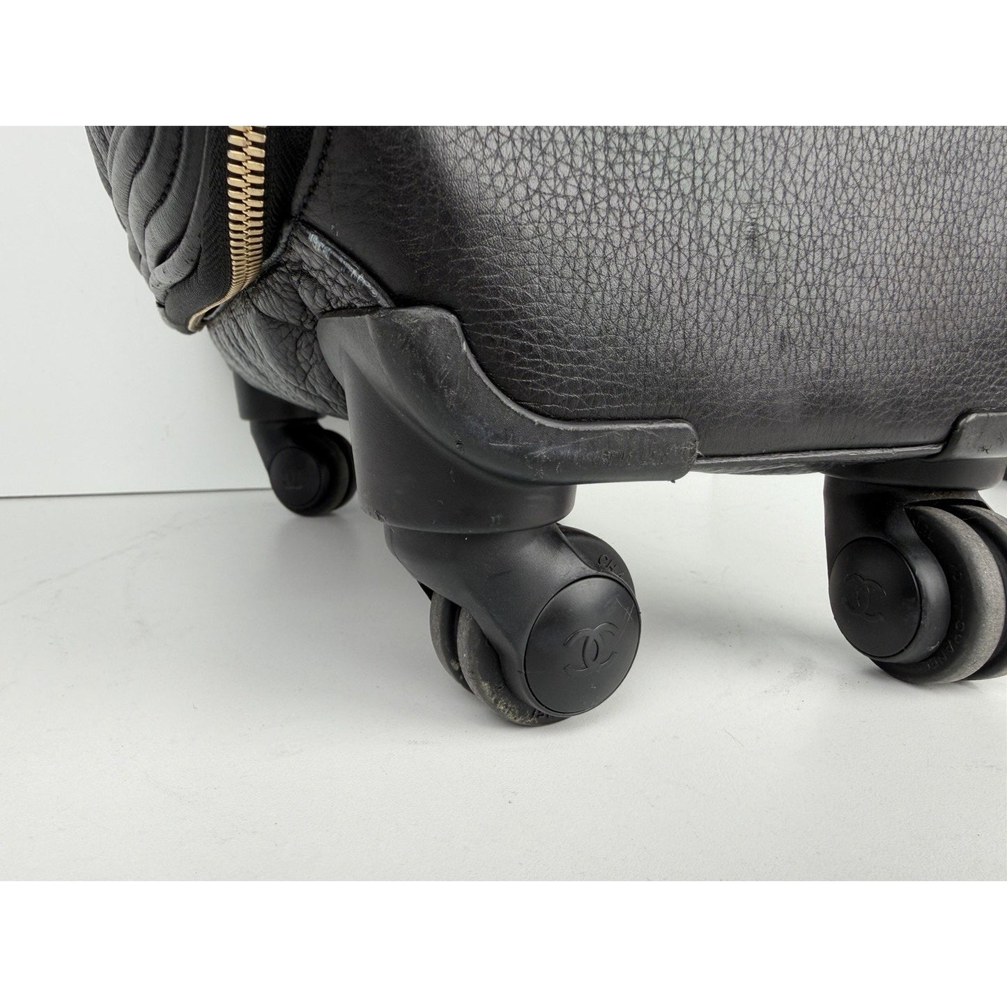 Chanel Quilted Coco Case Trolley in Black Leather