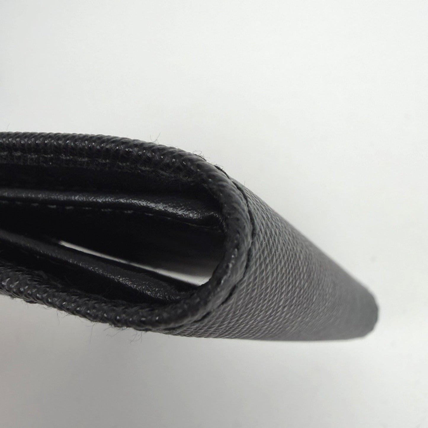Prada Small Saffiano and Smooth Leather Bifold Wallet in Black
