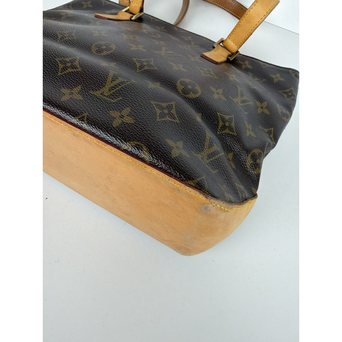 Louis Vuitton Cabas Piano Tote Bag in Brown LV Monogram Coated Canvas 2005 S09