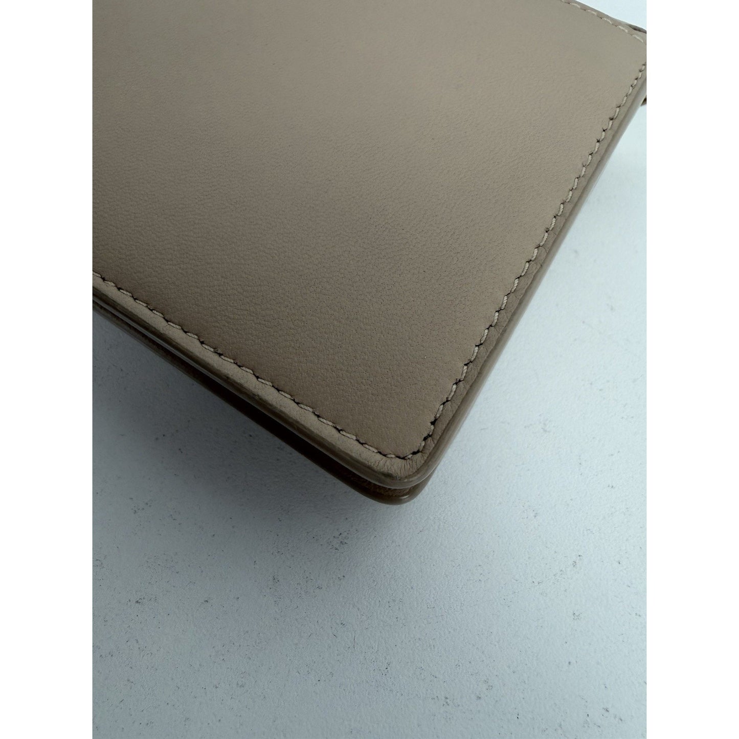 Bottega Veneta Crossbody Wallet On Chain Bag in Beige Intrecciato Leather S-05