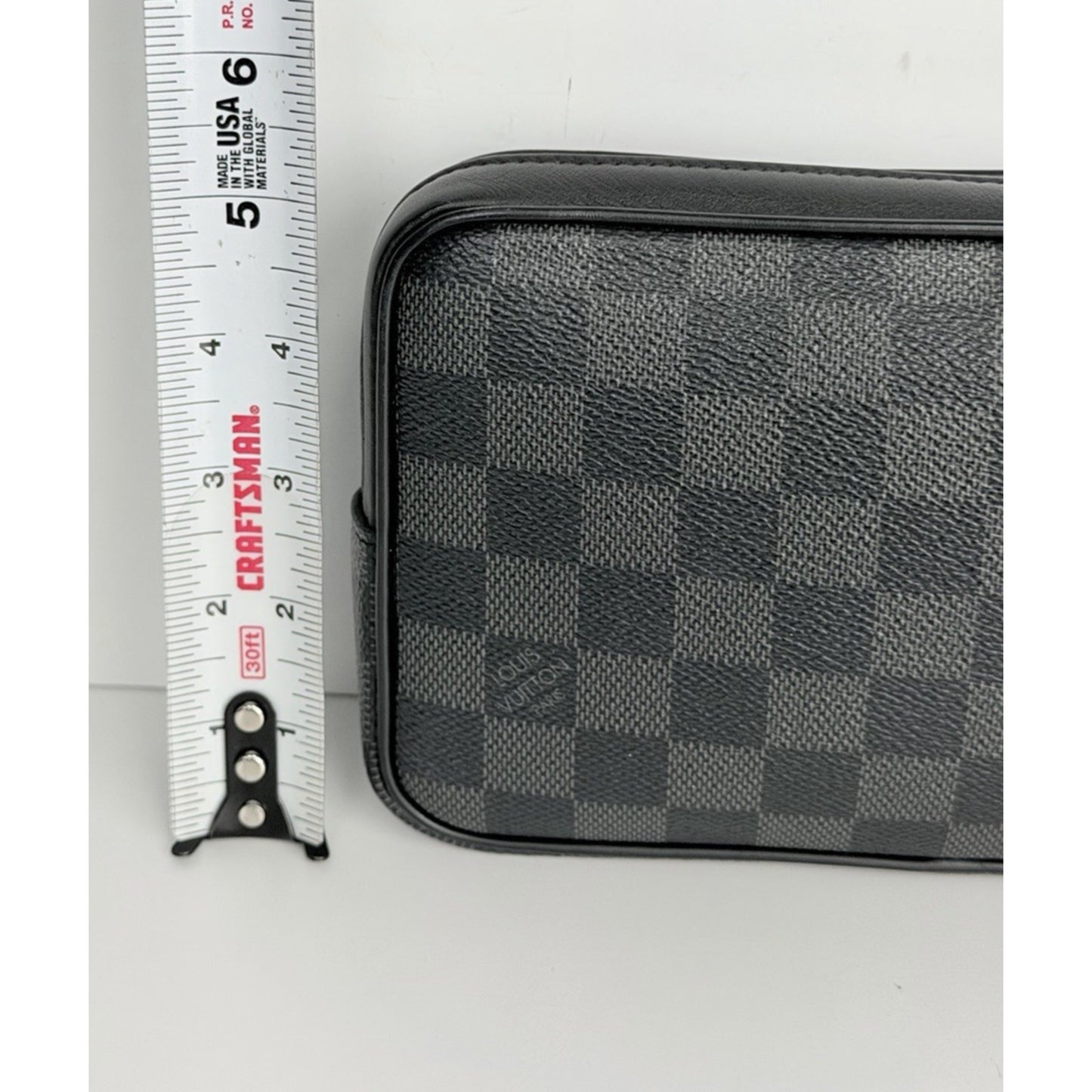 Louis Vuitton Kasai Clutch Black Canvas Damier Graphite Coated Canvas 2018 S17