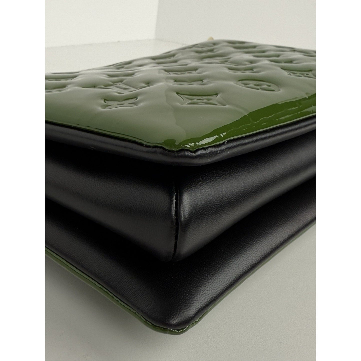 Louis Vuitton Monogram Vernis Coussin PM Green Patent Leather