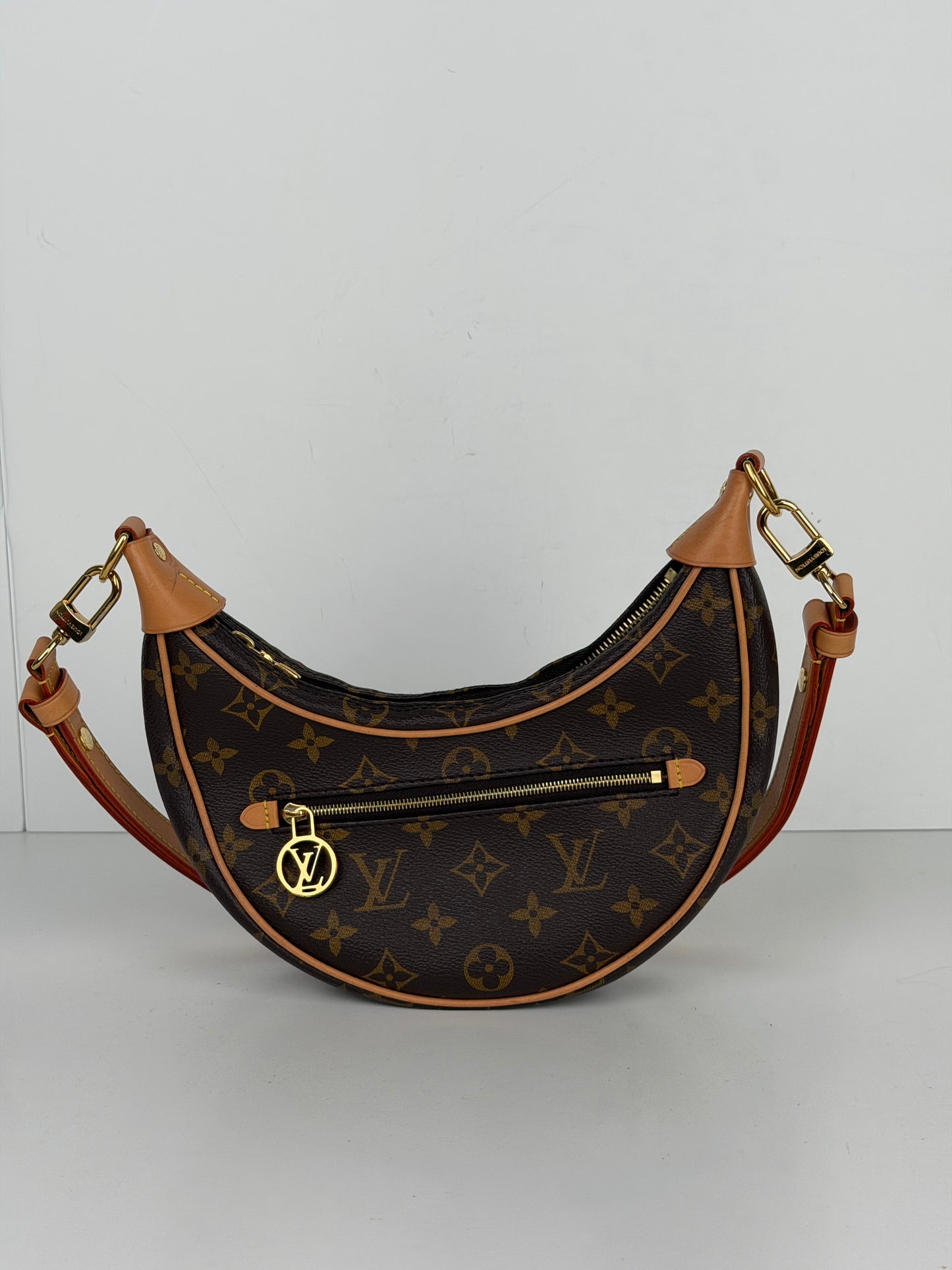 Louis Vuitton Loop Shoulder Bag in Brown LV Monogram Coated Canvas NFC YE-1