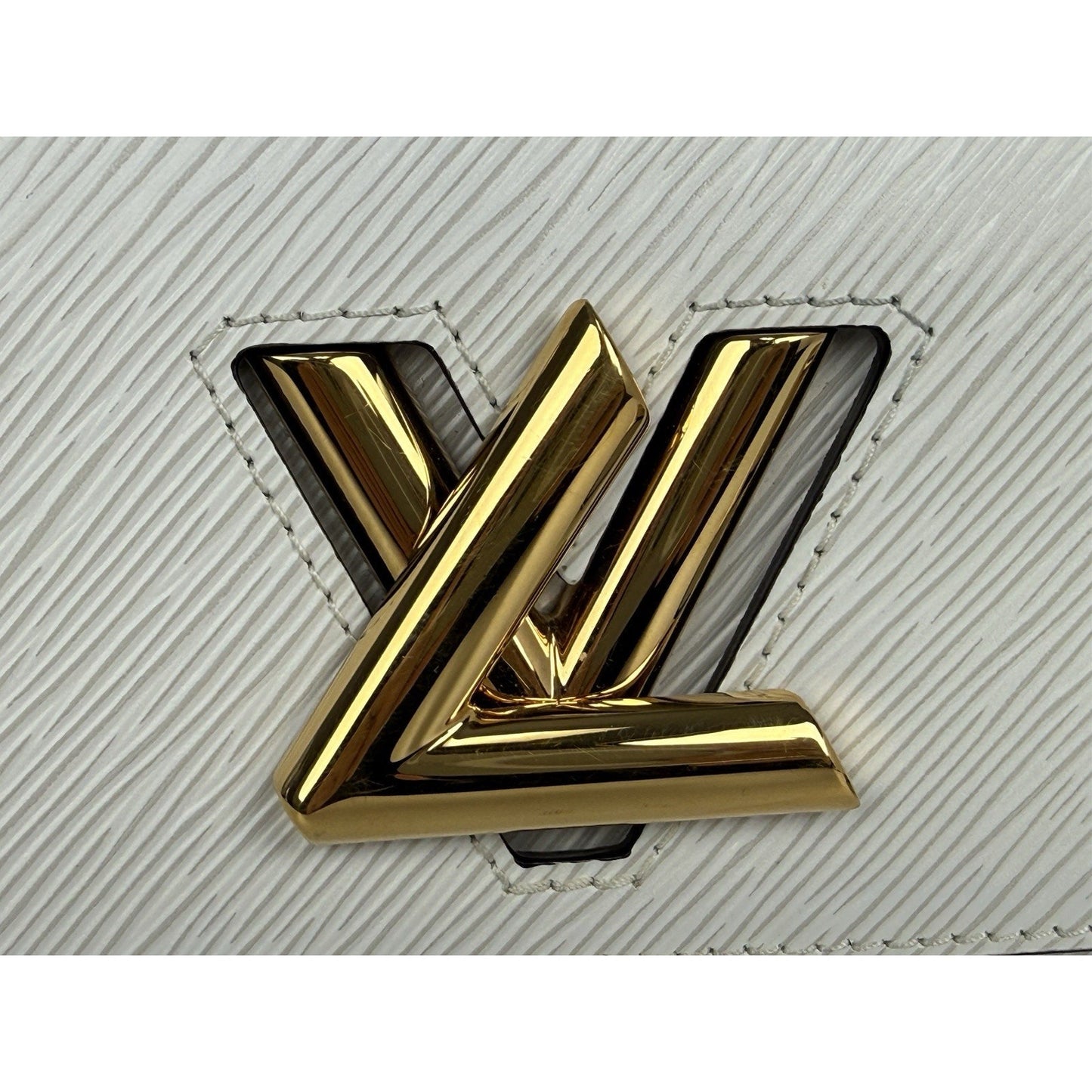 Louis Vuitton Twist PM and Twisty Epi Leather White and Gold