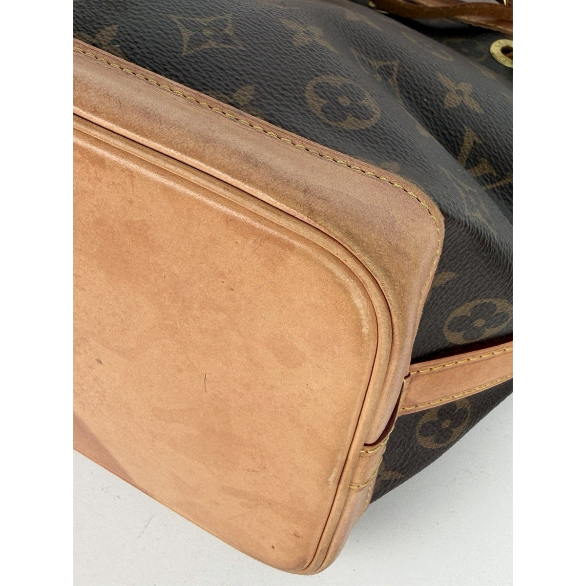 Louis Vuitton Noe BB Drawstring & Bucket Bag in Brown Coated Canvas NFC S-17