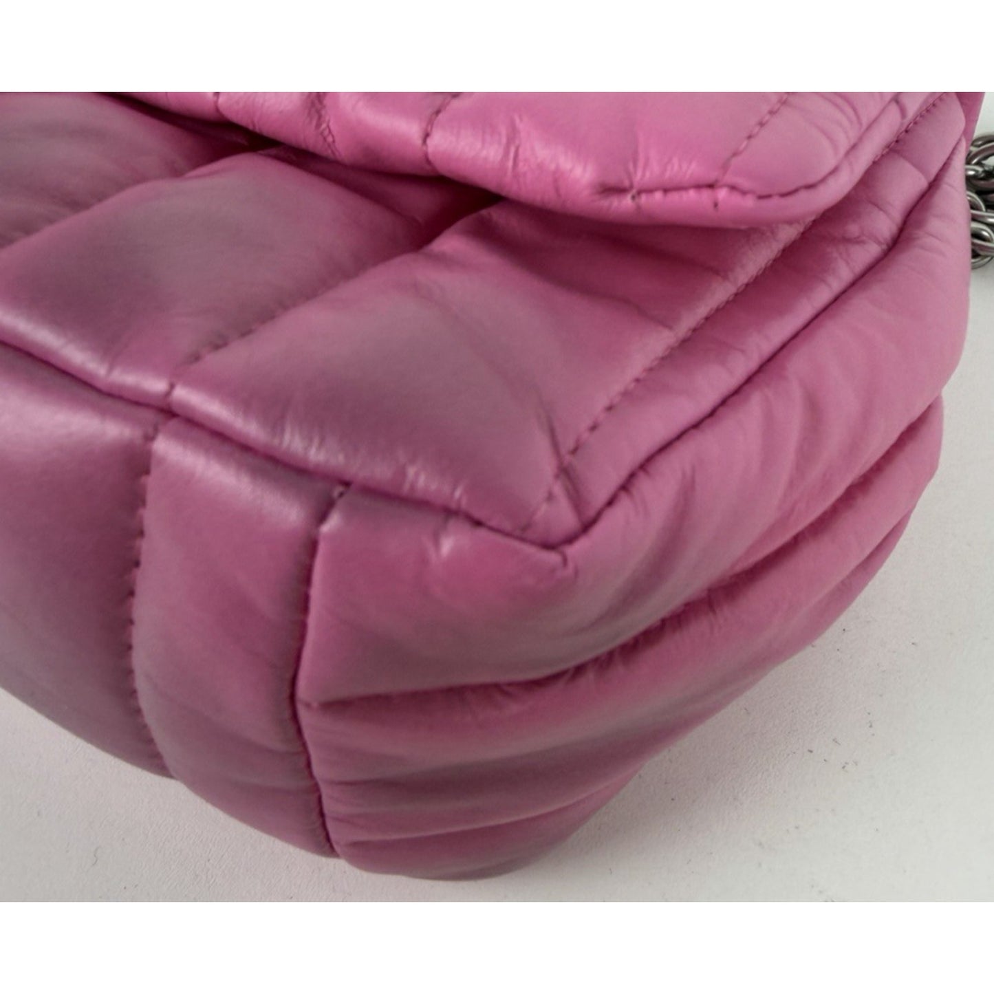 Balenciaga Monaco Mini Bag in Pink Quilted leather Silver HW E6