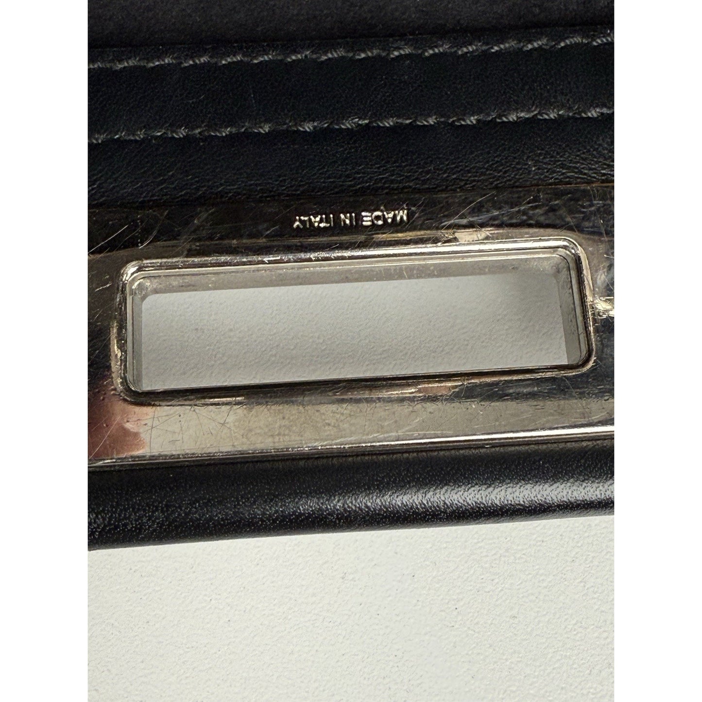 Fendi Peekaboo Large Black Leather Top Handle Women's Bag