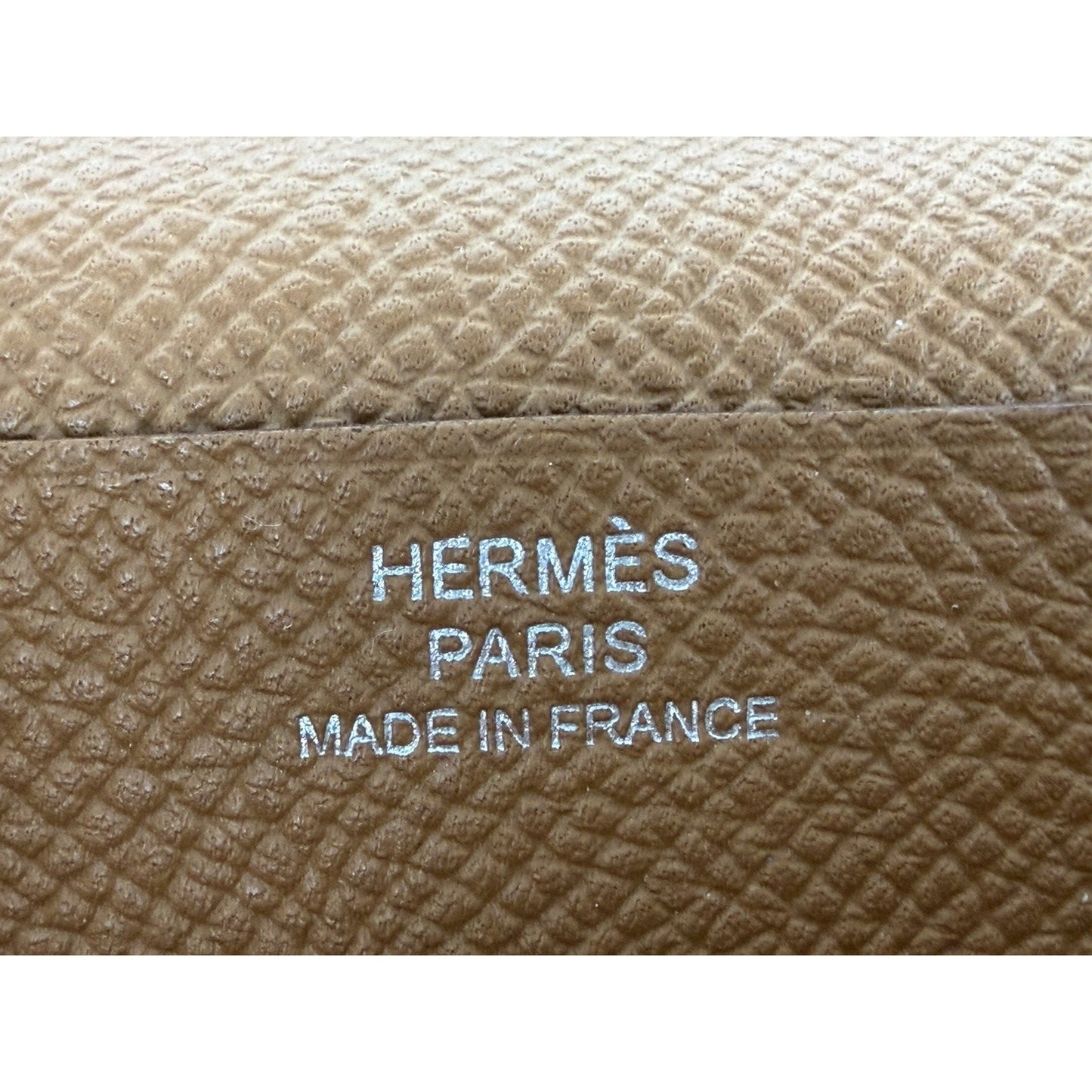 Hermes Bearn Soufflet Long Wallet in Gold Epsom Leather 2022