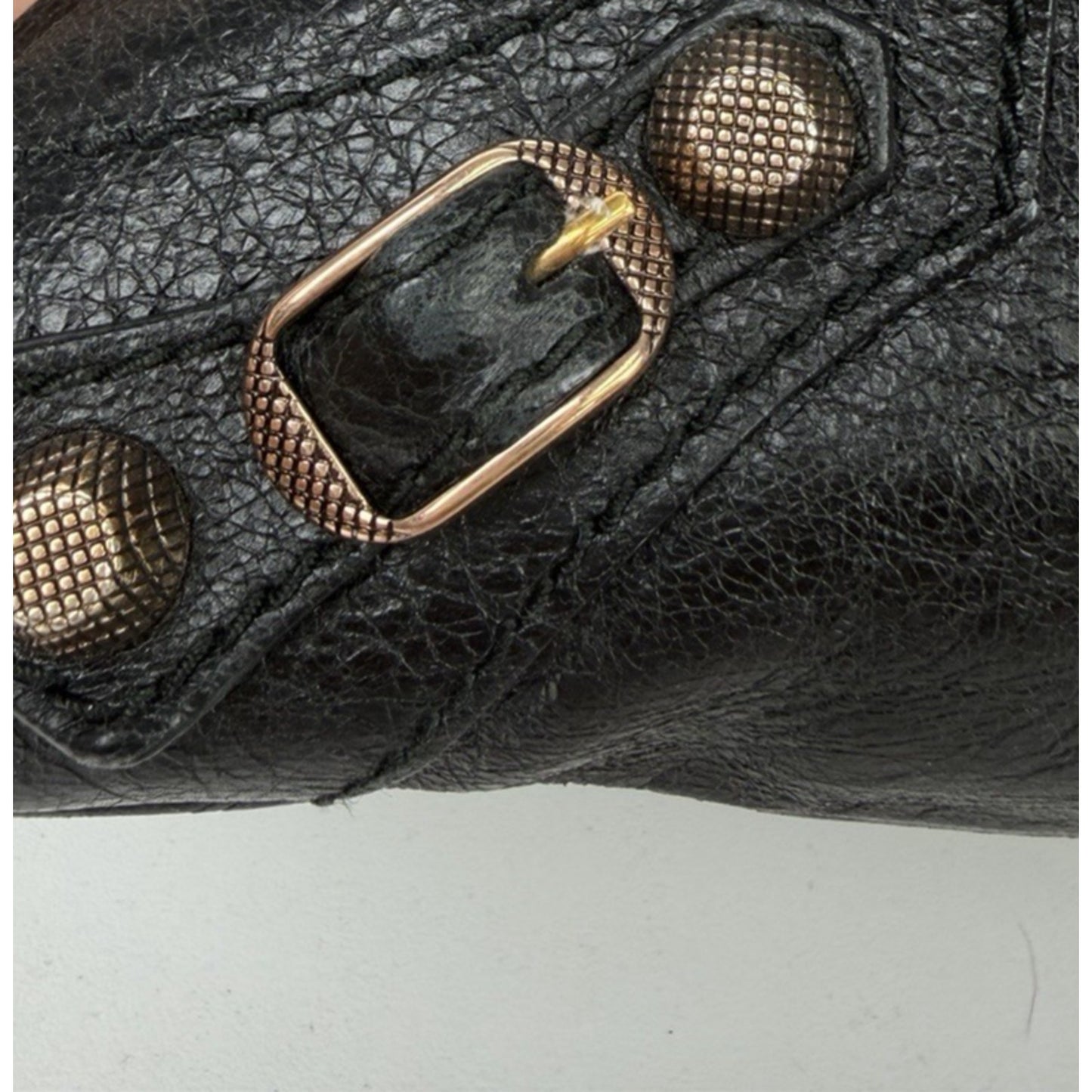 Balenciaga Agneau Giant 12 Mini City in Black Leather and Gold-Tone Hardware S12
