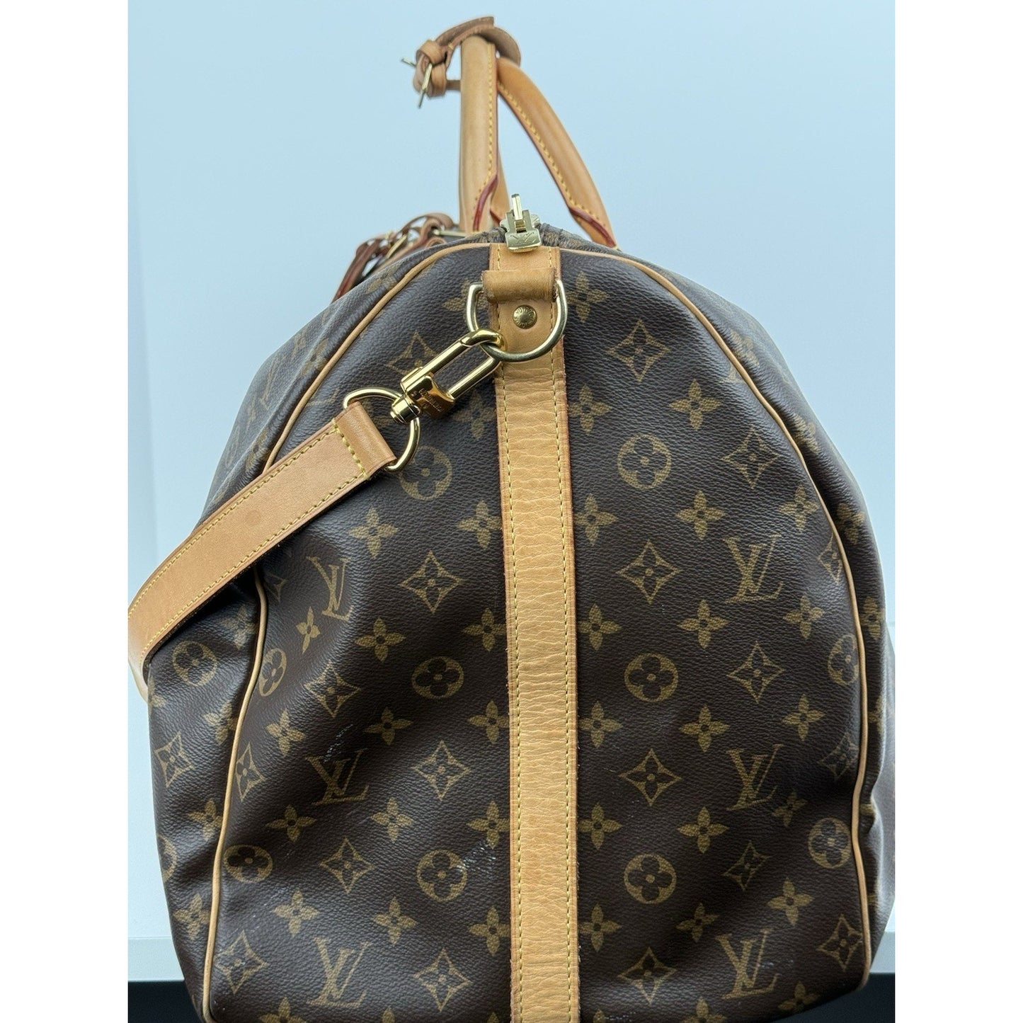 Louis Vuitton Keepall Boston Duffle 60 Brown Canvas