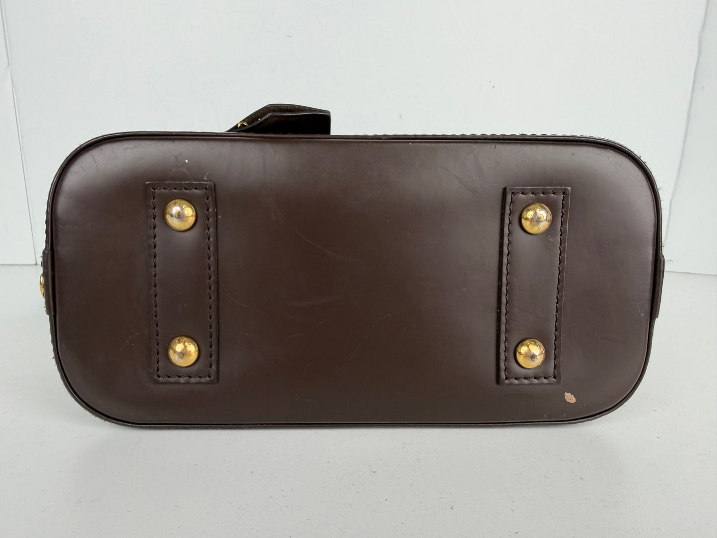 Louis Vuitton Alma BB Bag in Brown Damier Ebene Coated Canvas 2019 S-05
