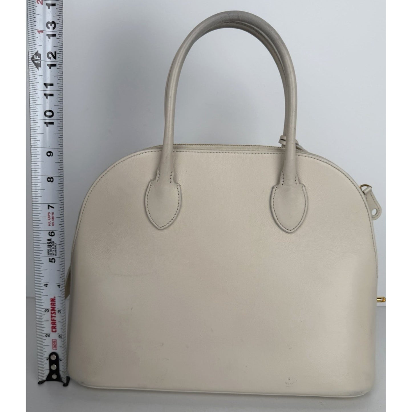 The Row Lady Bag in Ivory Color Leather D2