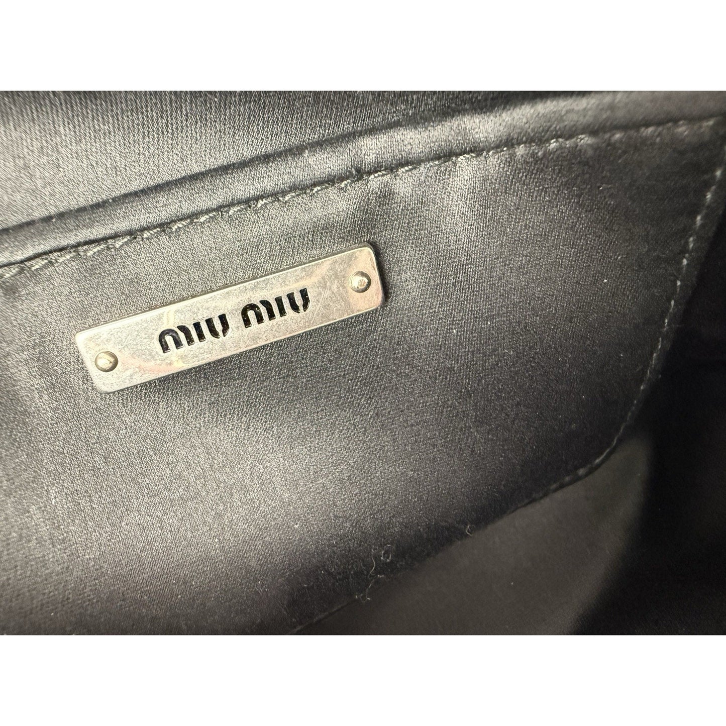 Miu Miu Tartan Matelassé Double Zip Chain Bag Red