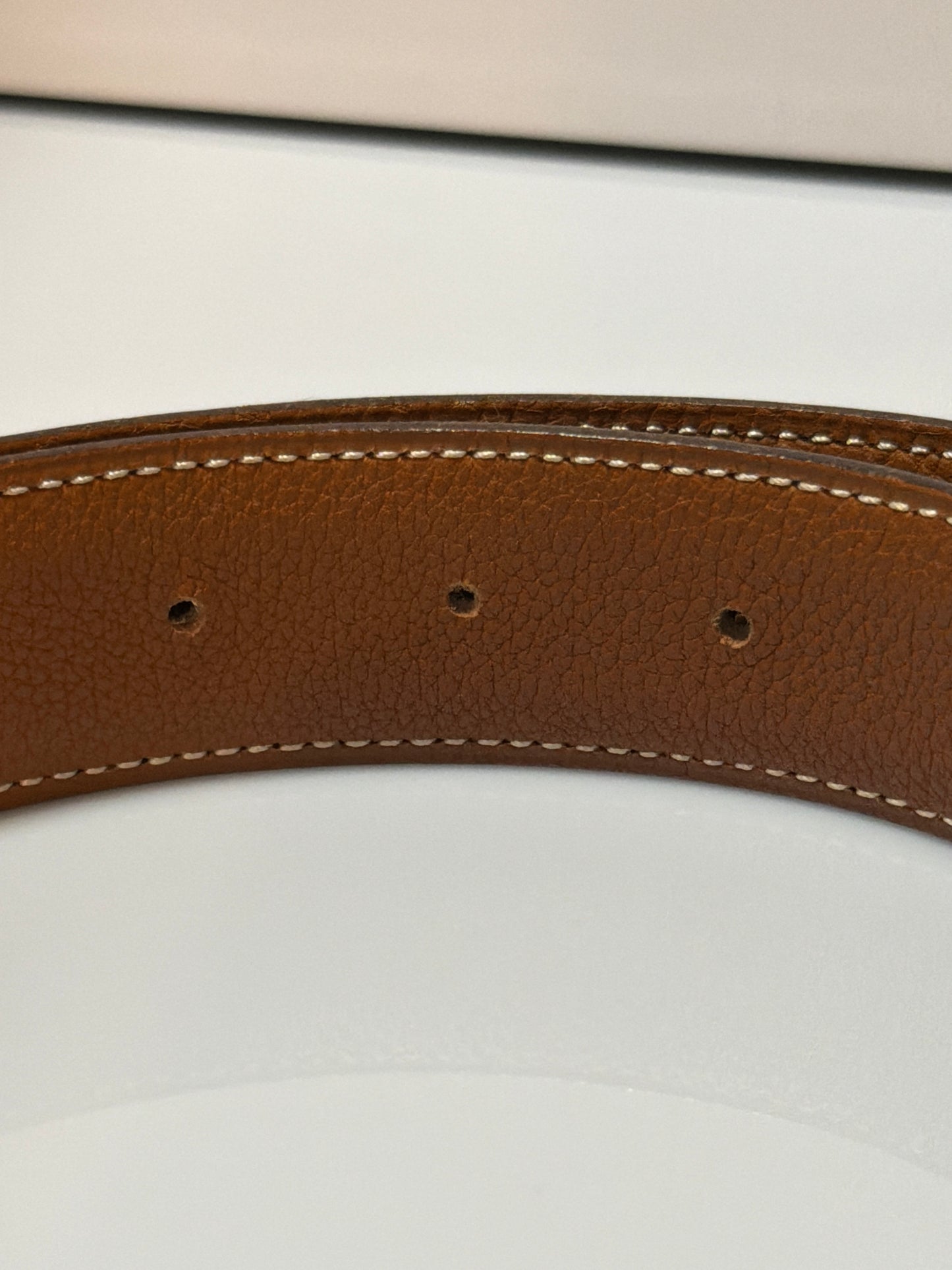 Hermes Constance Reversible Belt 75 F in a Square