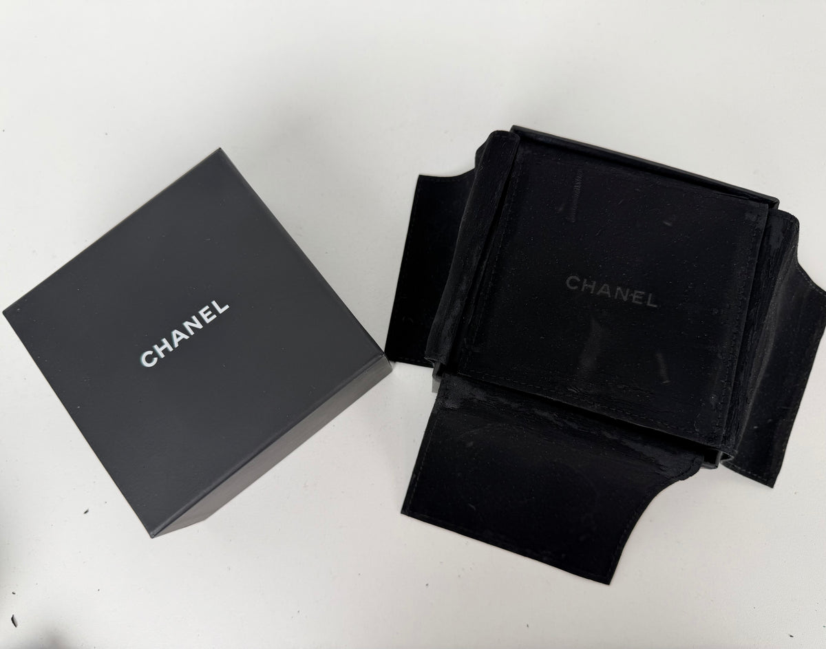 Chanel Faux Pearl CC Gold Brooch with Strass 2022 K-1