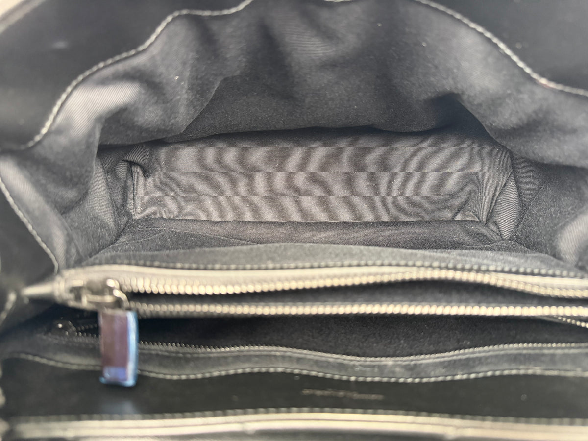 Saint Laurent Loulou Shoulder Bag Medium in Black Leather YD7