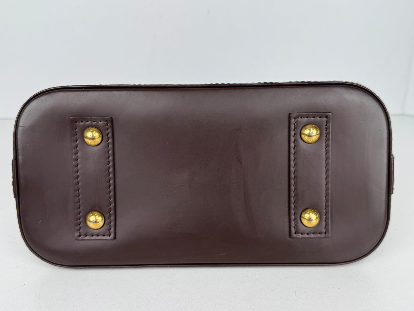 Louis Vuitton Alma BB Handbag in Damier Ebene Coated Canvas with Brown Leather Trim 2020 YS15