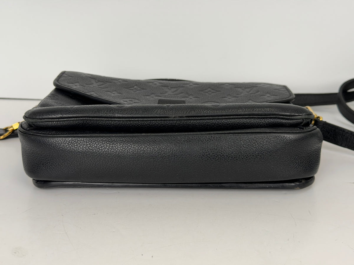 Louis Vuitton Pochette Metis Bag in Black Monogram Empreinte Leather NFC YE-5