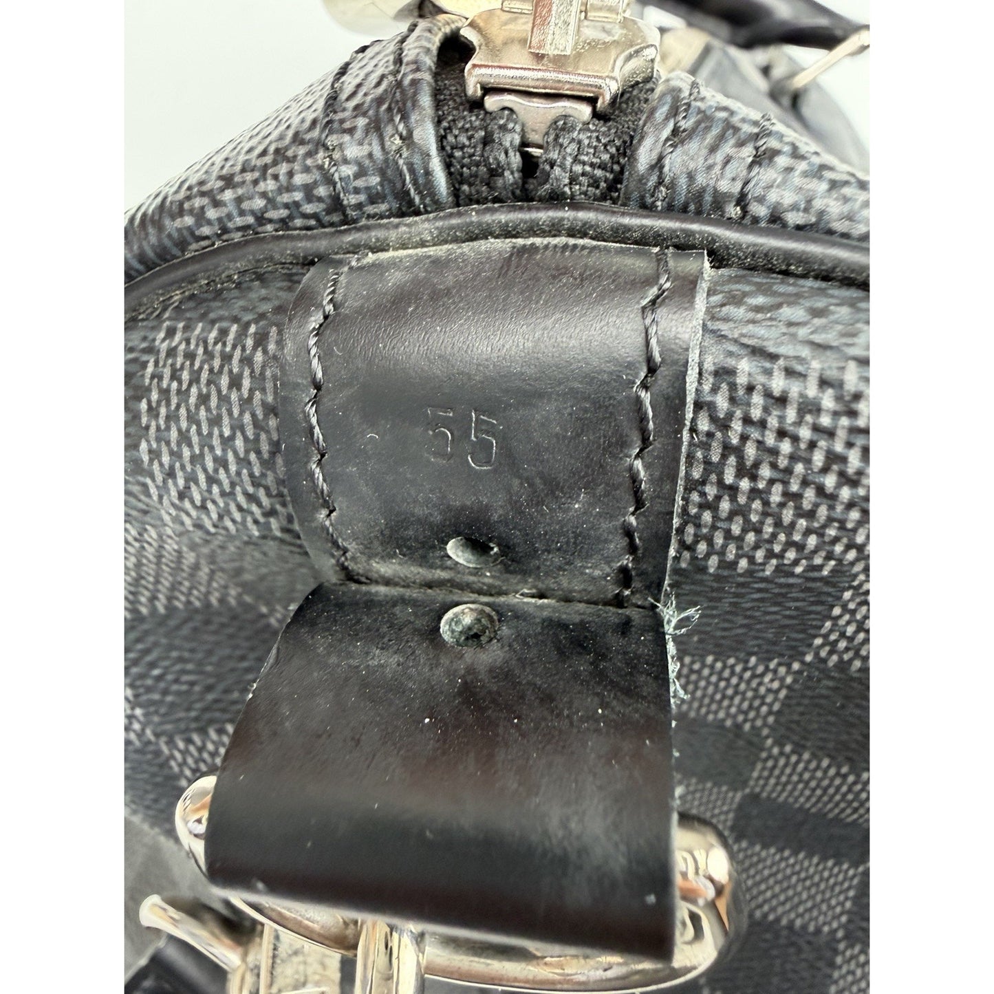 Louis Vuitton Keepall 55 Bandouliere Travel Bag in Damier Coated Canvas 2017 S