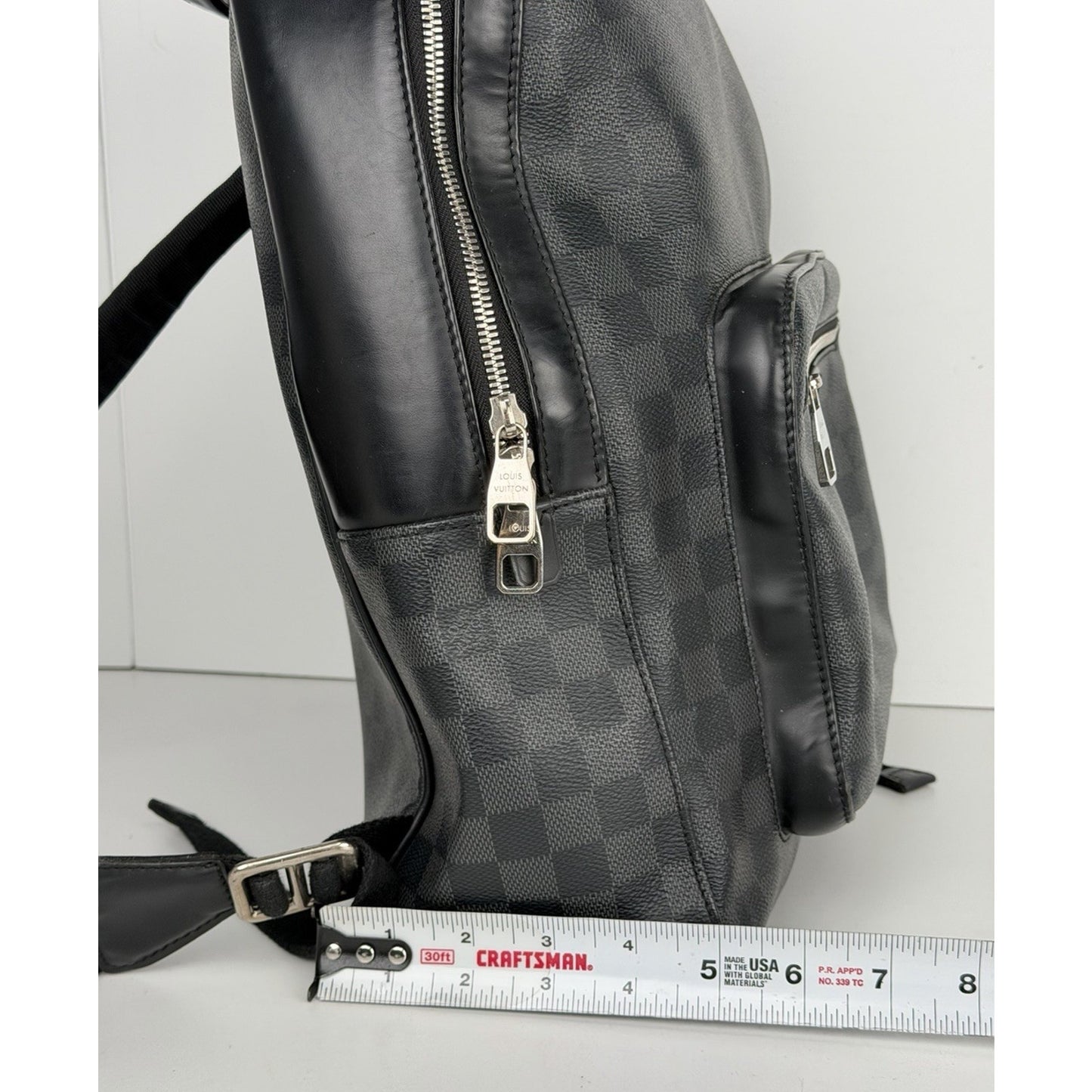 Louis Vuitton Damier Graphite Josh Backpack Coated Canvas&Leather Trim 2016