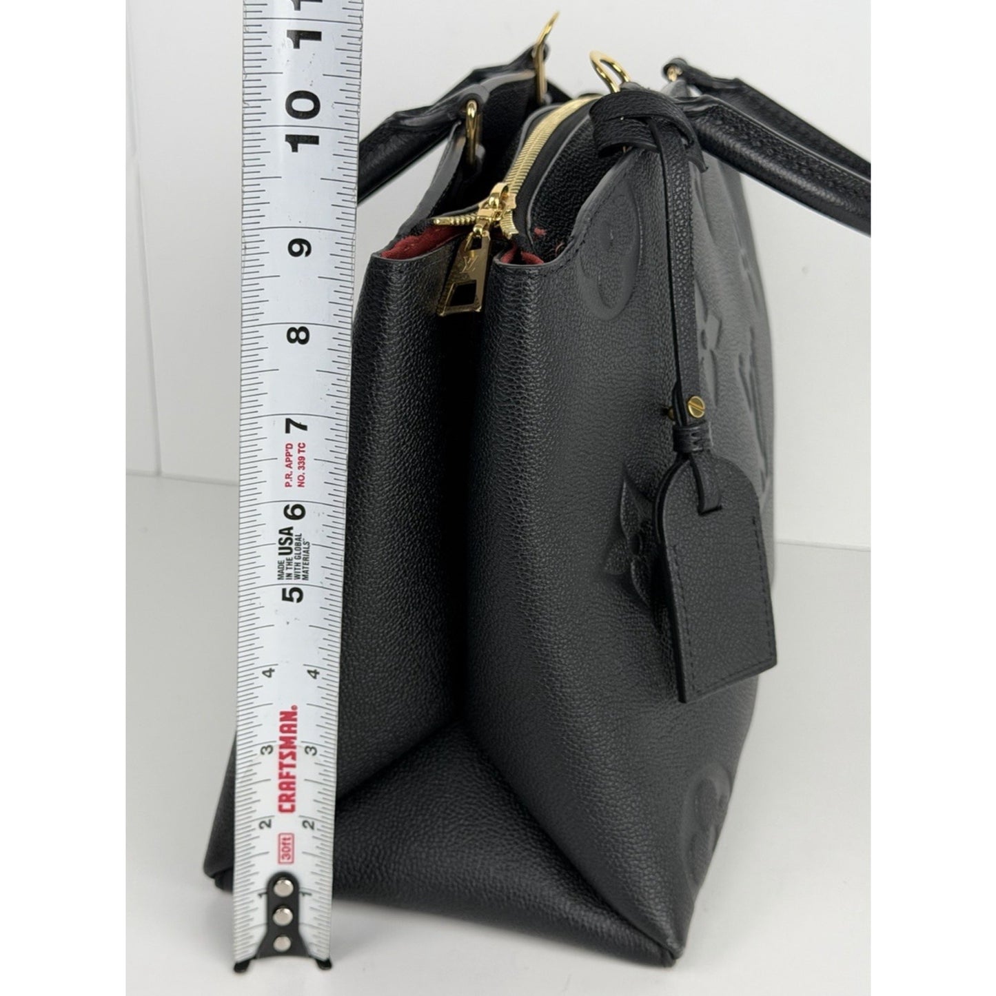 Louis Vuitton Grand Palais Shoulder Bag Black Monogram Empreinte Leather NFC F1