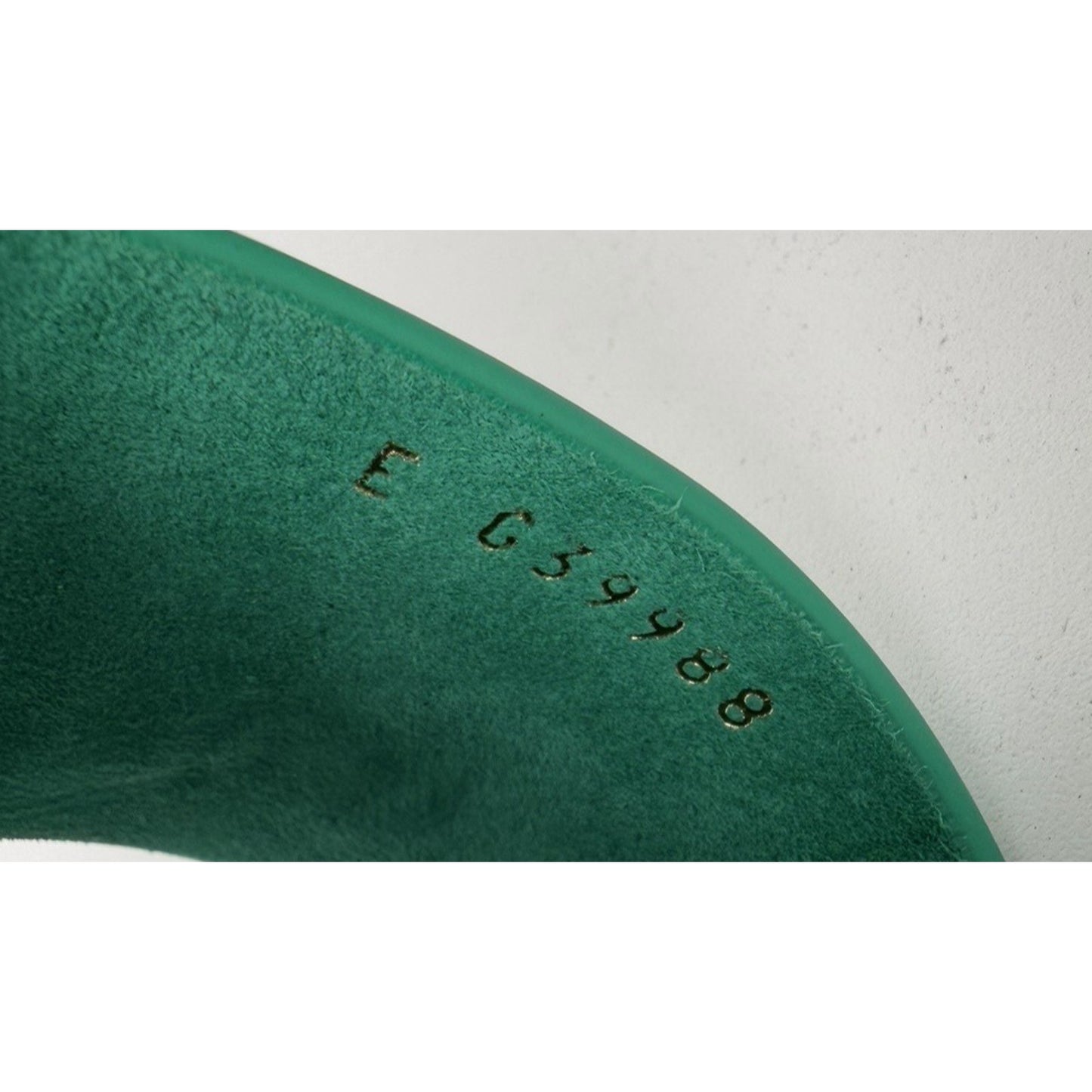 Chanel Mules in Emerald Green Leather with Logo Lettering 36 EU (5.5-6 US)