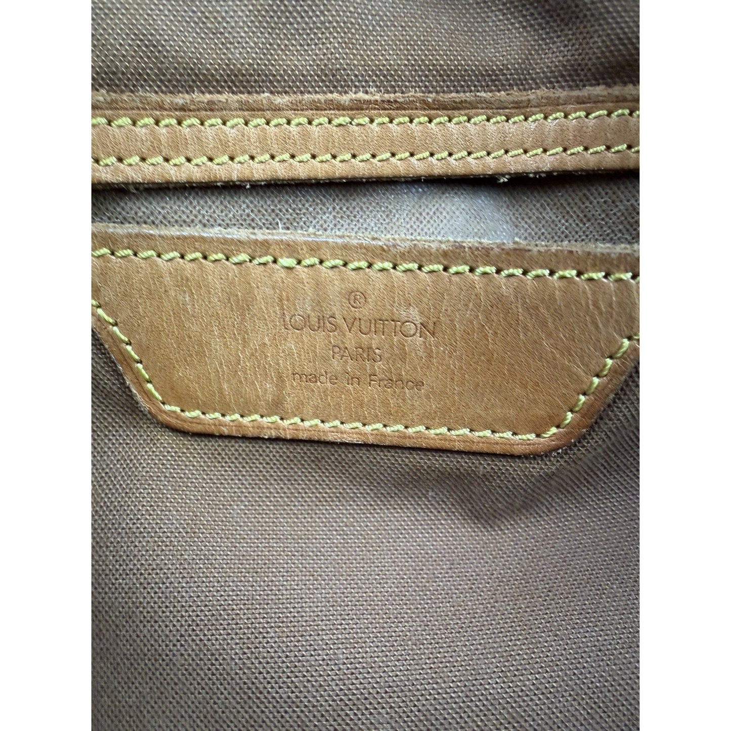 Louis Vuitton Monogram Sac Flanerie Bag Vintage Brown LV Monogram Canvas 1995 S