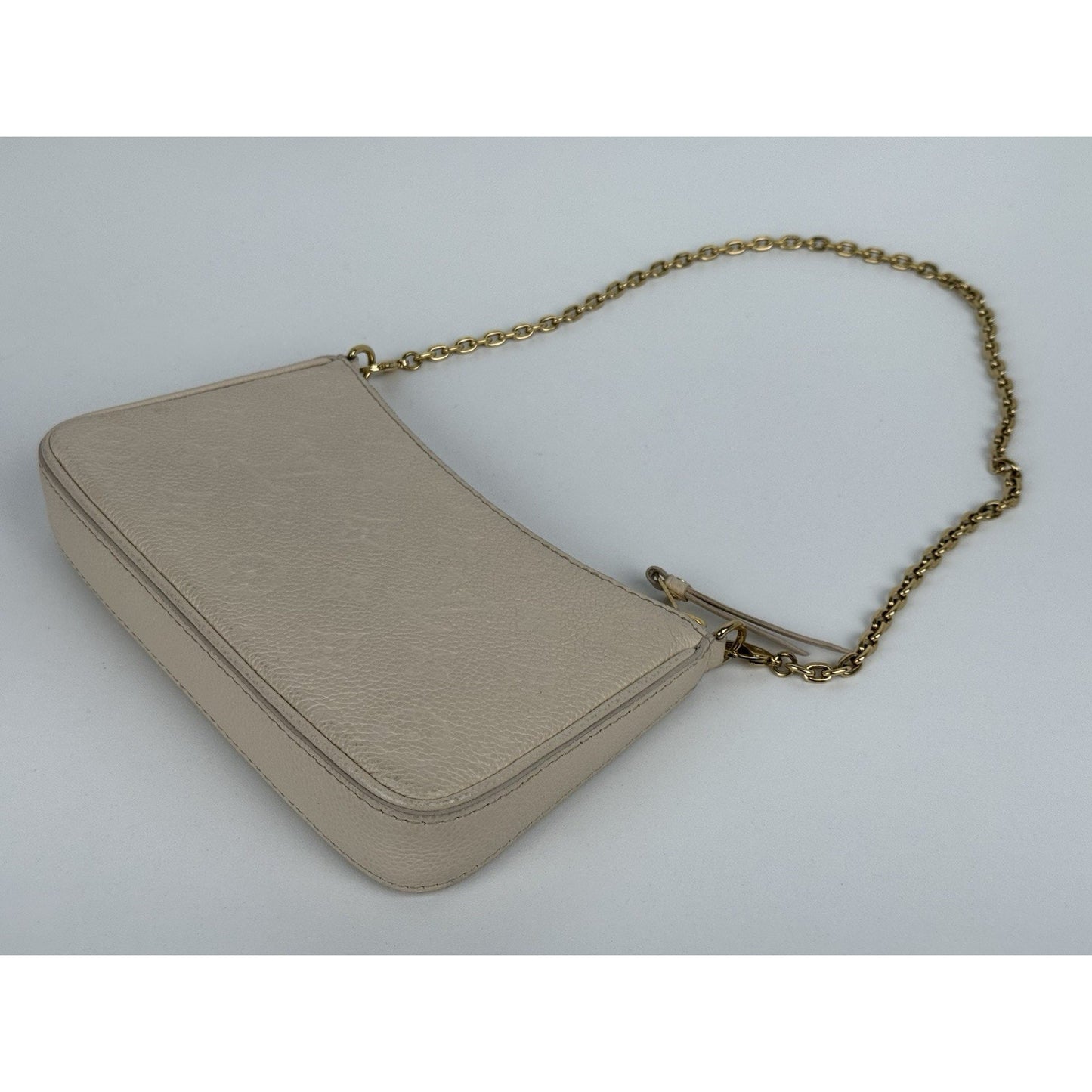 Louis Vuitton Easy Pouch On Strap White Monogram Empreinte Leather