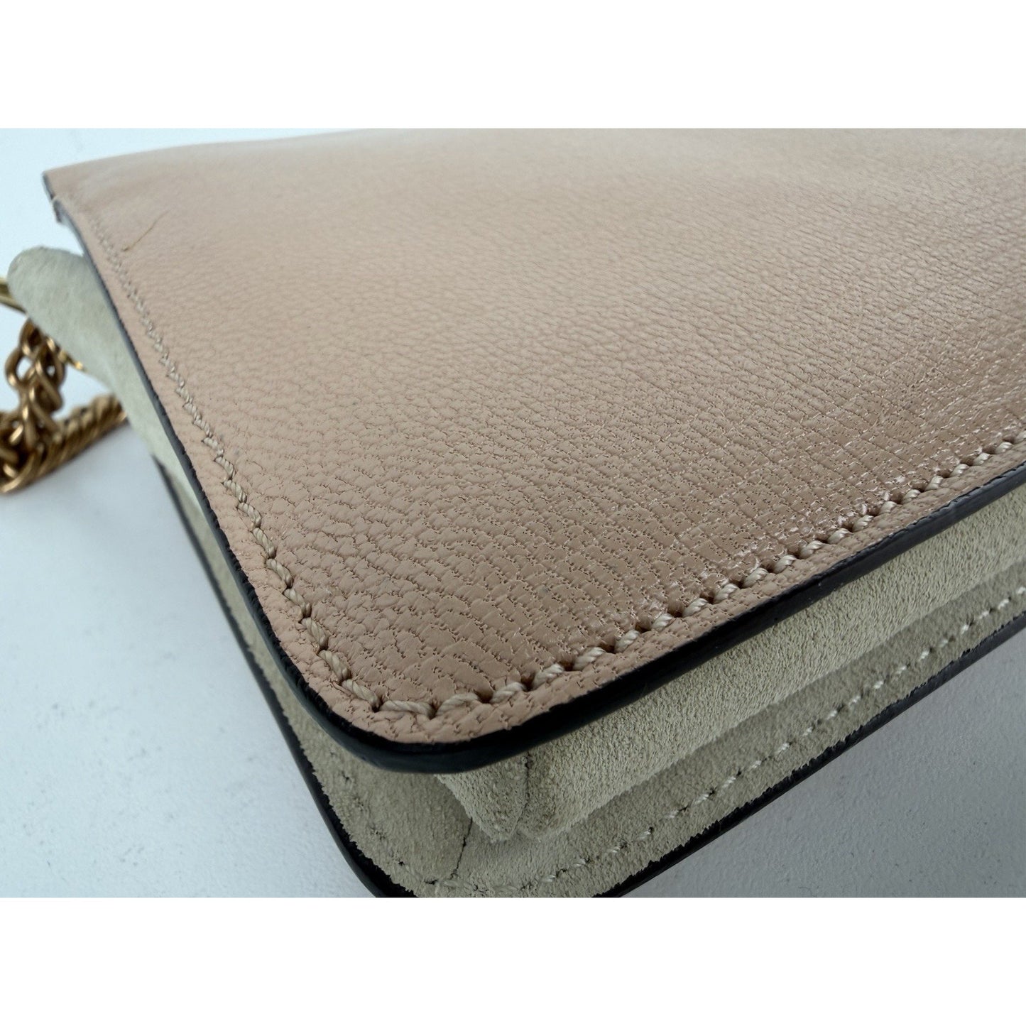 Givenchy Cross 3 Crossbody Bag with Chain Handle in Beige Leather S-12