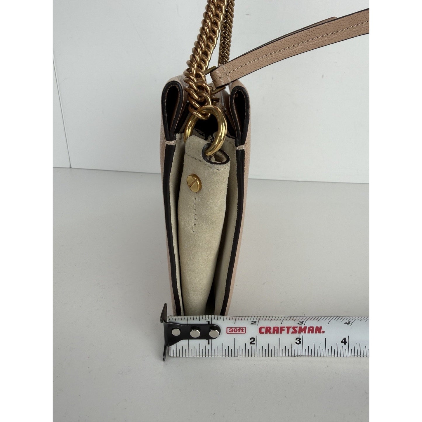 Givenchy Cross 3 Crossbody Bag with Chain Handle in Beige Leather S-12