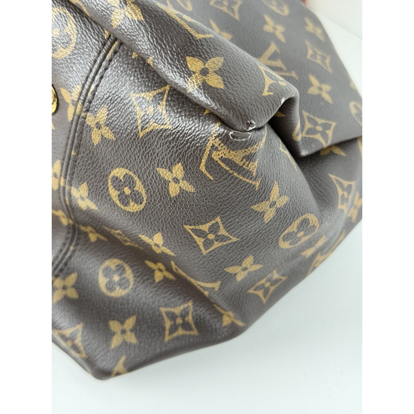 Louis Vuitton Artsy MM Hobo Bag in Brown LV Monogram Coated Canvas 2016 S
