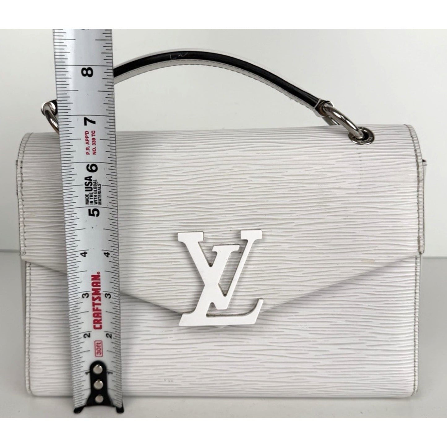 Louis Vuitton Epi Leather Pochette Grenelle Small Bag in White Color 2020 S