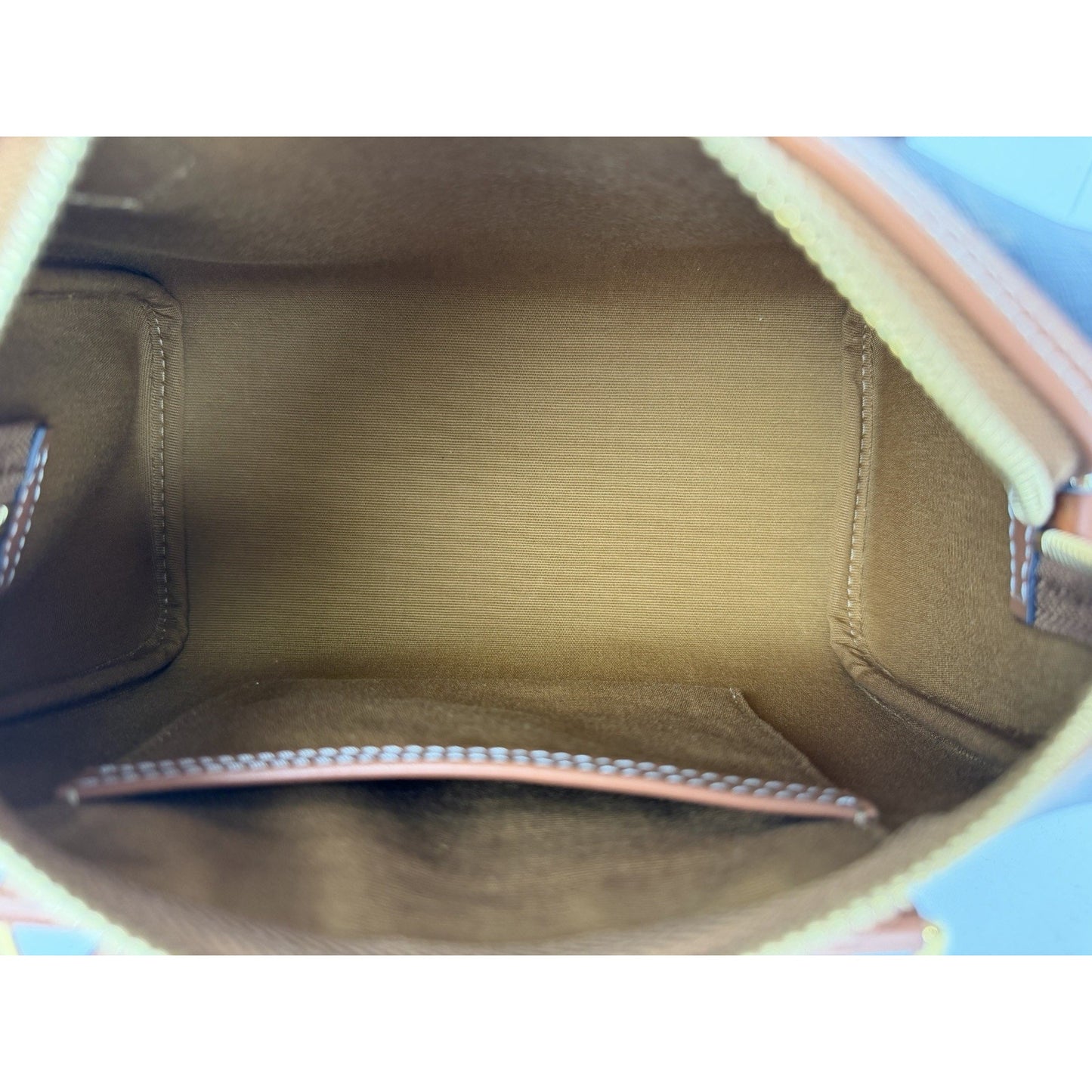CELINE Small Boston Bag in Triomphe Canvas and Calfskin Leather E4