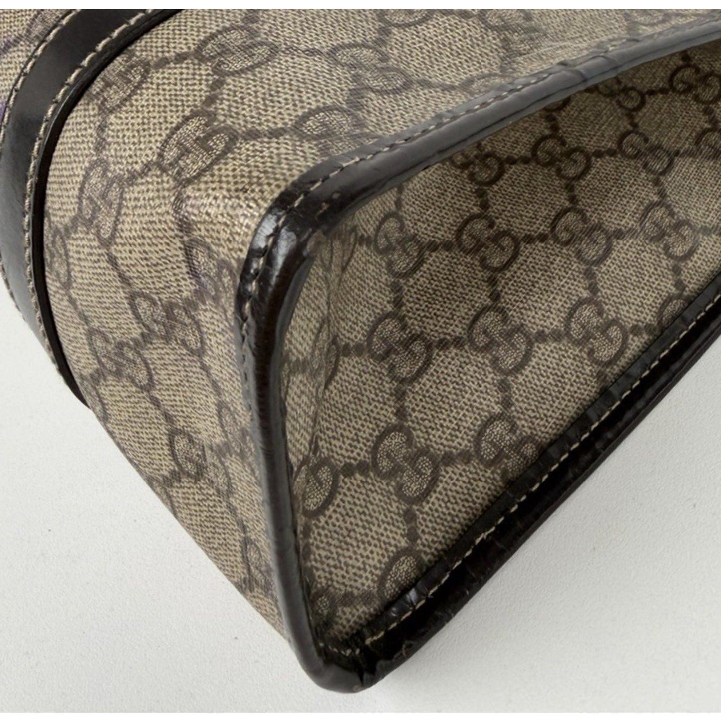 Gucci Joy Medium Shoulder Bag in GG Supreme Coated Canvas with Leather Trim S