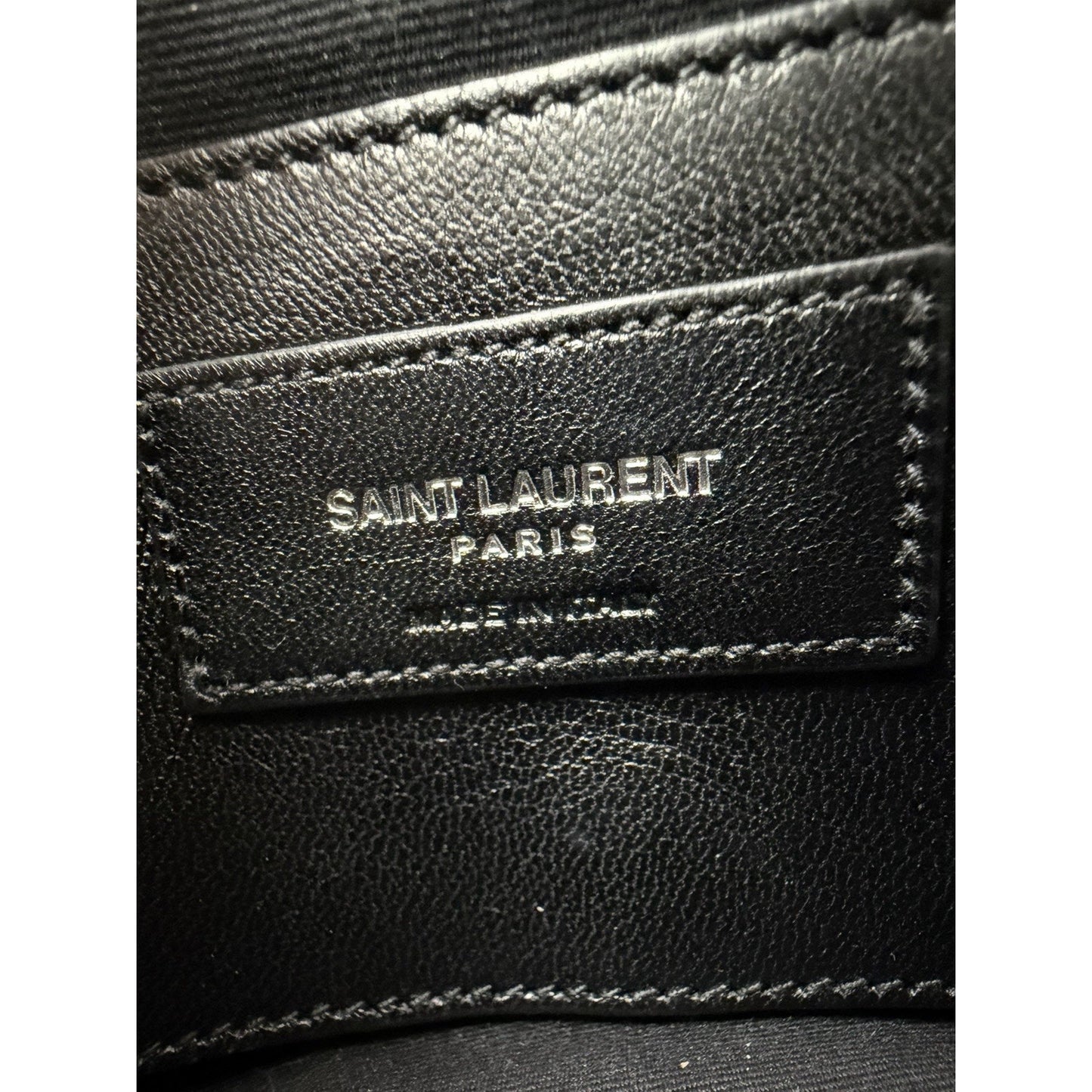 Saint Laurent Monogram College Bag Medium in Brown Quilted Chevron Leather C4