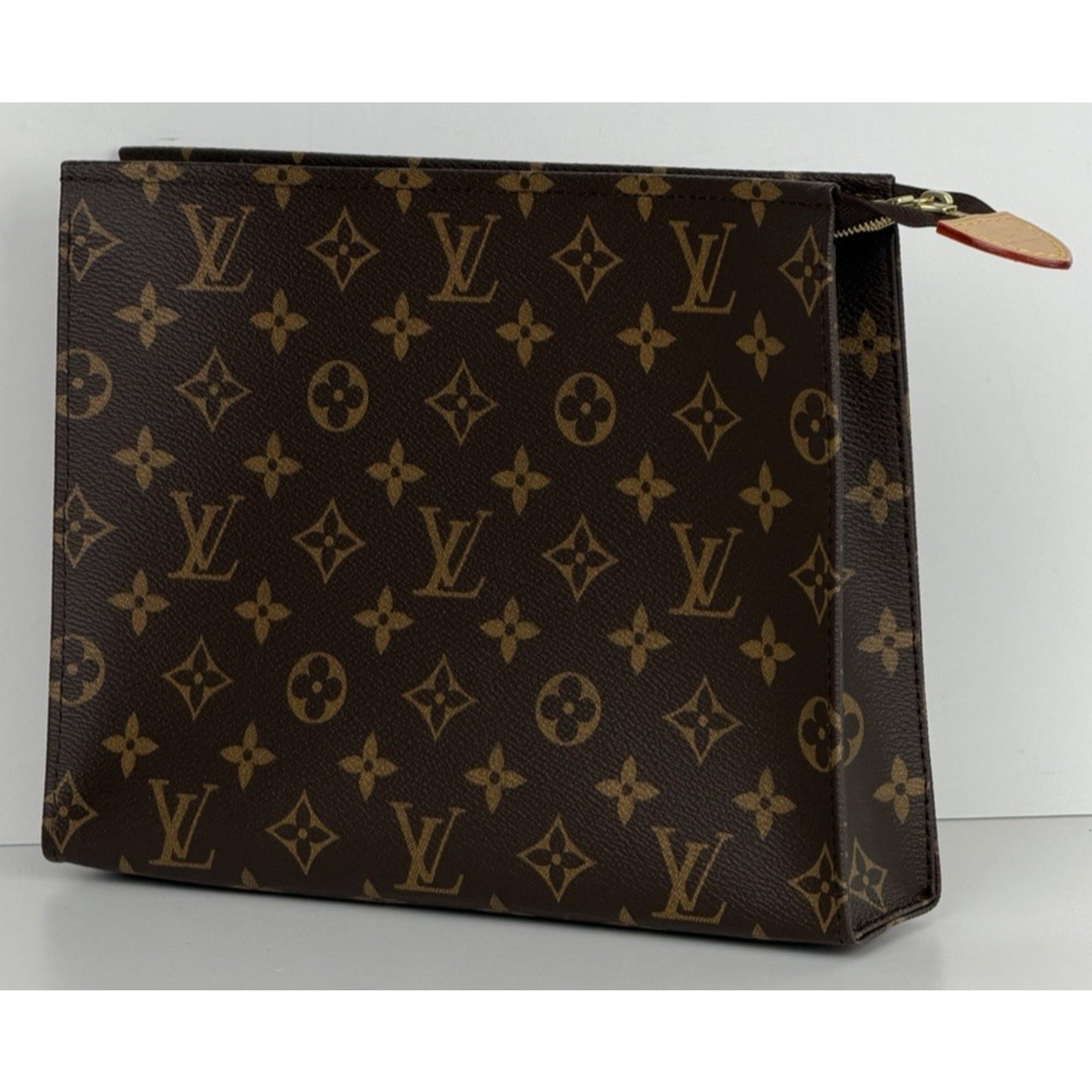 Louis Vuitton Toiletry Pouch Bag 26 in Brown Monogram Coated Canvas NFC S