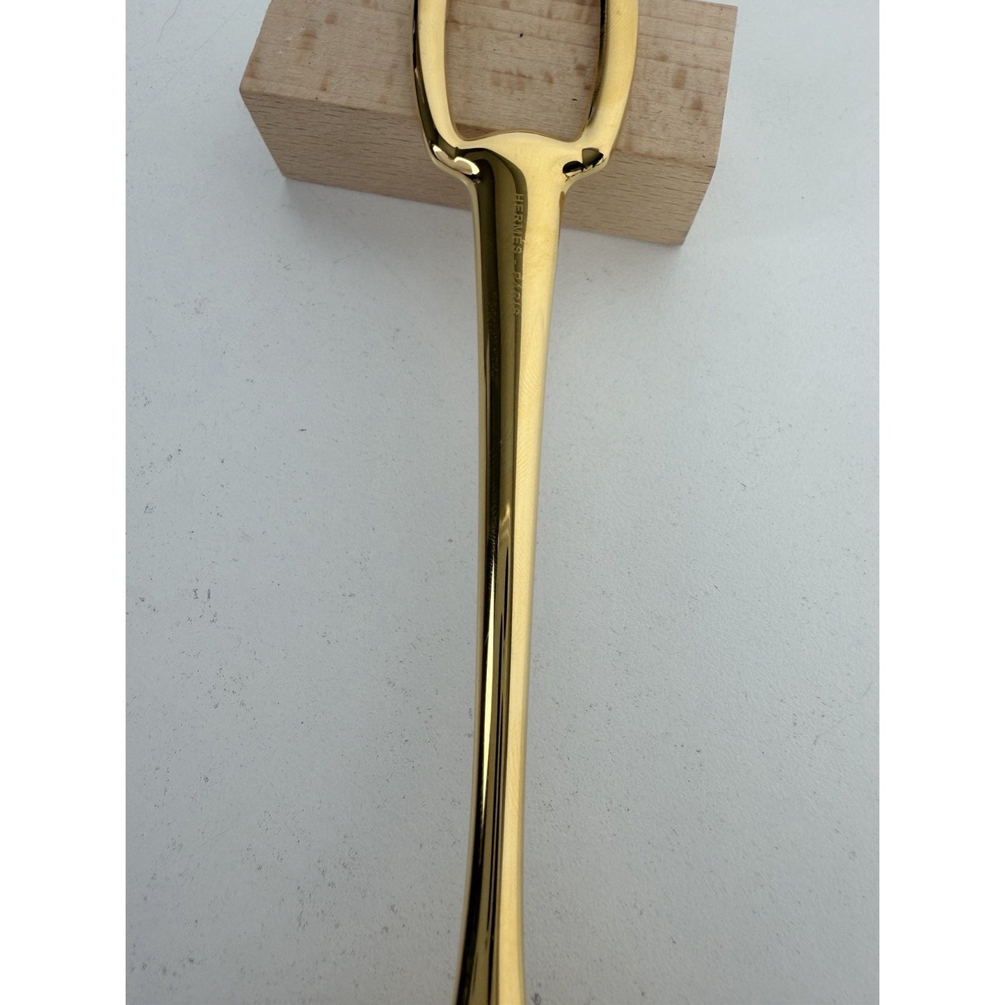 Hermes Grand Attelage Gold-Plated Dinner Spoon K1