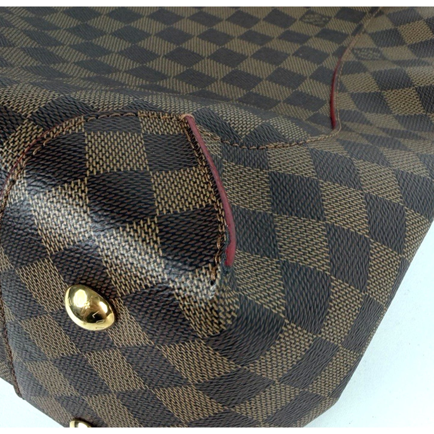 Louis Vuitton Caissa Hobo Bag in Damier Ebene Coated Canvas 2015 D6
