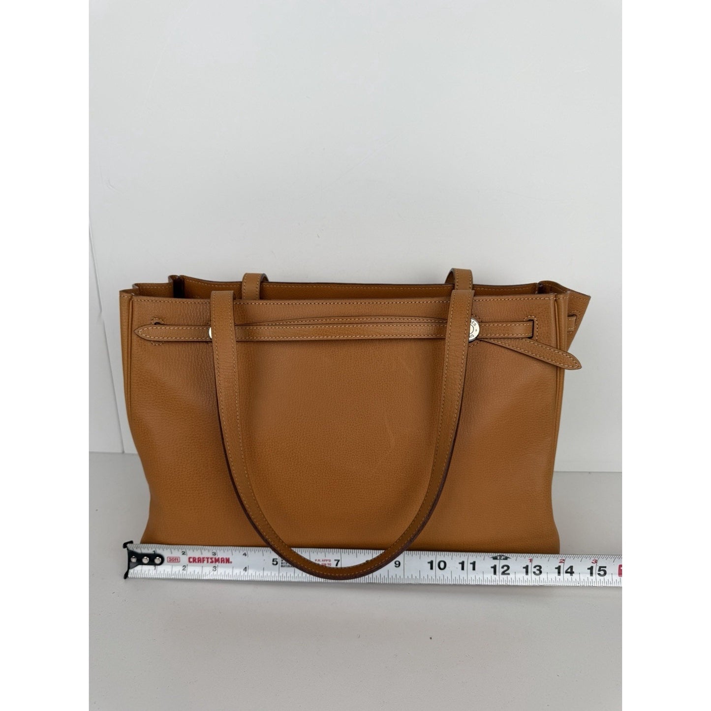 Hermes Cabana Tote Bag Vintage in Gold-Brown Leather 2004 B-2