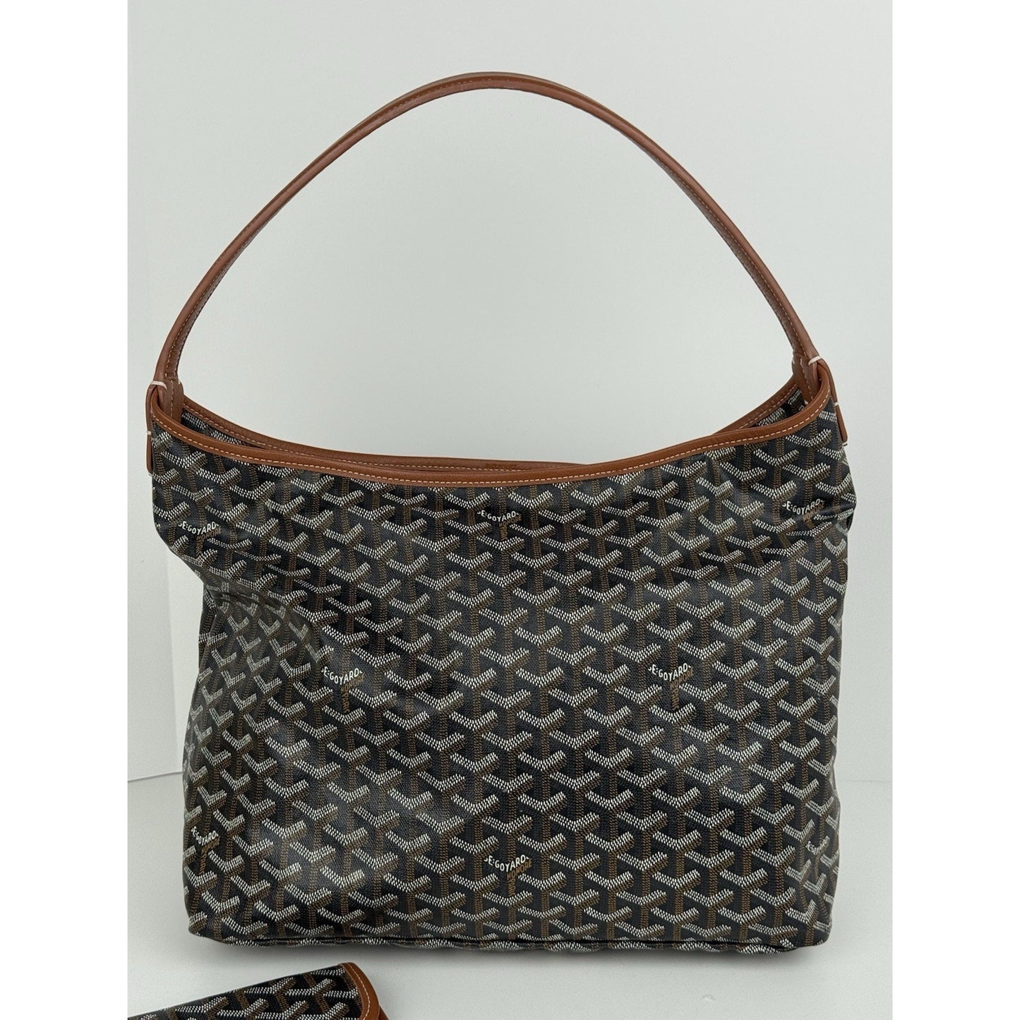 Goyard Goyardine Boheme PM Black/brown Canvas Women's Shoulder Bag